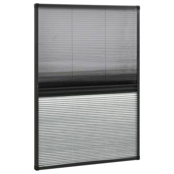 Plisse Insect Screen for Windows 80x120 cm - Aluminium Frame