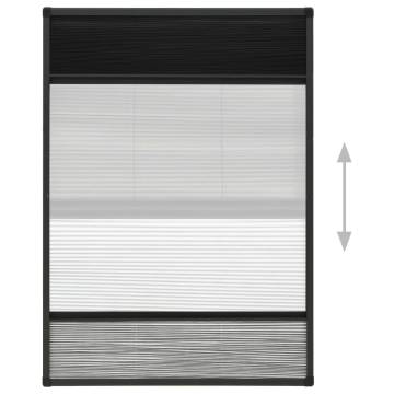 Plisse Insect Screen for Windows 80x120 cm - Aluminium Frame