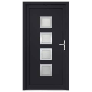 Front Door Anthracite 108x208 cm PVC - Elegant Security Solution