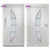 Front Door White 108x200 cm - Elegant & Secure Entrance