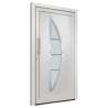 Front Door White 108x200 cm - Elegant & Secure Entrance