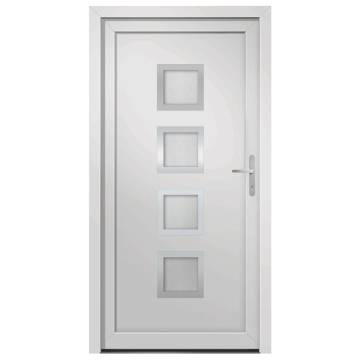 Front Door White 88x200 cm PVC - Elegant & Secure Entrance