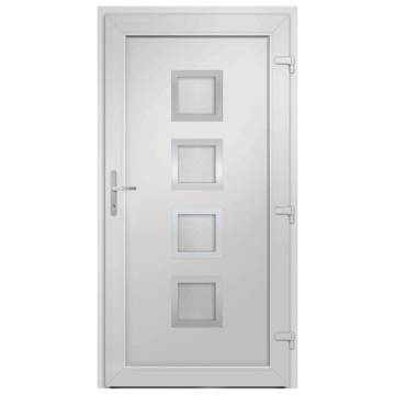 Front Door White 88x200 cm PVC - Elegant & Secure Entrance