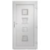 Front Door White 88x200 cm PVC - Elegant & Secure Entrance