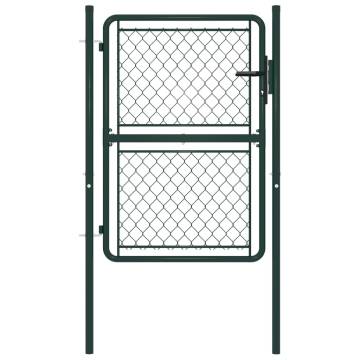 Garden Gate Steel 100x150 cm Green - Durable & Secure Entryway