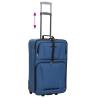 5 Piece Blue Travel Luggage Set - Durable & Spacious