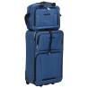 5 Piece Blue Travel Luggage Set - Durable & Spacious