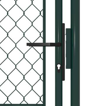 Garden Gate Steel 100x150 cm Green - Durable & Secure Entryway