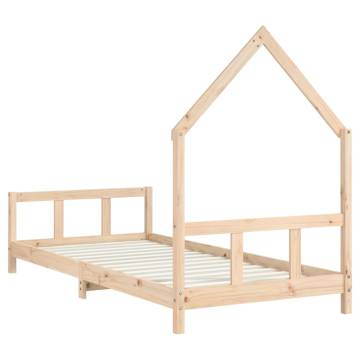 Kids Bed Frame 90x190 cm Solid Wood Pine - Fun & Creative