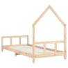 Kids Bed Frame 90x190 cm Solid Wood Pine - Fun & Creative