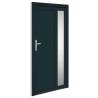 Anthracite Front Door 108x208 cm PVC - Secure & Stylish