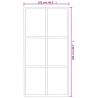 Sliding Door with Hardware Set ESG Glass & Aluminium - 102x205 cm