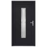 Stylish Anthracite Front Door 98x208 cm PVC - Secure Your Home