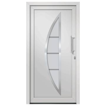 Elegant White Front Door 98x208 cm - Secure & Stylish