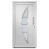 Elegant White Front Door 98x208 cm - Secure & Stylish