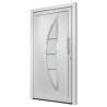 Elegant White Front Door 98x208 cm - Secure & Stylish