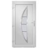 Front Door Anthracite 98x190 cm PVC - Stylish and Secure