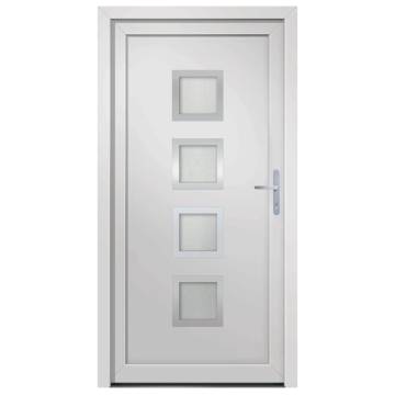 Front Door White 108x208 cm PVC - Security & Elegance