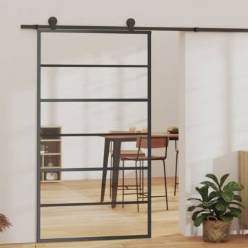 Elegant Sliding Door ESG Glass & Aluminium 102x205 cm | Hipo Market