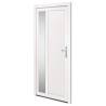 White PVC Front Door 98x208 cm - Secure & Stylish Entrance