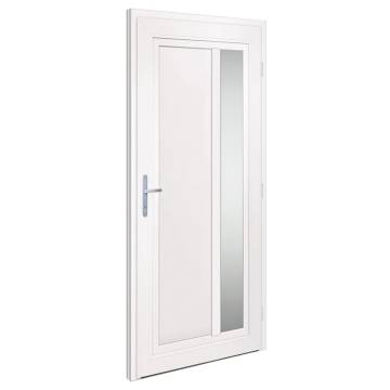 White PVC Front Door 98x208 cm - Secure & Stylish Entrance