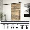 Sliding Door SKIEN Hardware Kit 200 cm Steel Black Colour black Size 200 cm Quantity in Package 1 