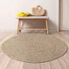 Rug 160 cm Jute Look Indoor and Outdoor Colour brown Size Ø 160 cm Pattern round 