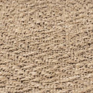 Rug 160 cm Jute Look for Indoor & Outdoor Use | HipoMarket