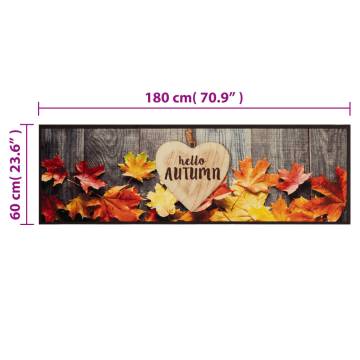 Kitchen Rug Washable Autumn 60x180 cm Velvet | Hipomarket