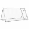 Rabbit Cage Silver 200x105x91 cm - Galvanised Steel Enclosure