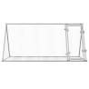 Rabbit Cage Silver 200x105x91 cm - Galvanised Steel Enclosure