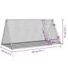 Rabbit Cage Silver 200x105x91 cm - Galvanised Steel Enclosure