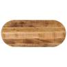 Table Top 140x50x2.5 cm Oval Solid Wood Rough Mango Colour rough mango wood(natural) Size 140 x 50 cm Quantity in Package 1 Thickness 25 mm 