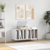 Record Cabinet White 100x38x48 cm Engineered Wood Colour white Quantity in Package 1 