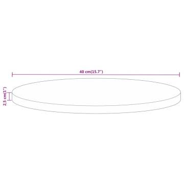 Round Solid Mango Wood Table Top Ø 40 cm - HipoMarket