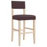 Bar Chairs 2 pcs - Solid Wood & Faux Leather | HipoMarket