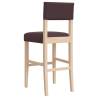 Bar Chairs 2 pcs - Solid Wood & Faux Leather | HipoMarket