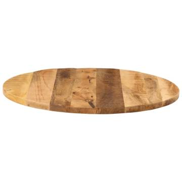 Round Solid Wood Table Top Ø 70cm - Rustic Mango Finish