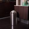 EKO Waste Bin with Push Lid 40L - Matte Silver | HiPo Market