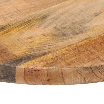 Round Solid Wood Table Top Ø 60x2.5 cm - Rustic Mango Style