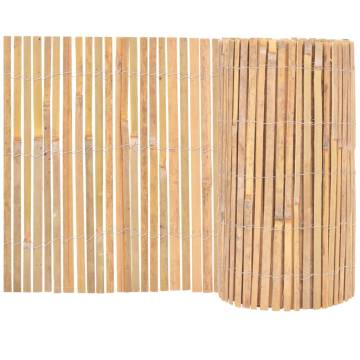 Bamboo Fence 1000x50 cm - Natural Garden Barrier | Hipomarket