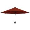 Wall-Mounted Parasol with Metal Pole 300 cm in Terracotta