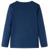 Kids' Long Sleeve Navy Blue T-Shirt - Size 104