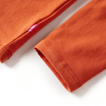 Kids' Long Sleeve T-shirt - Burnt Orange 128 | Hipo Market