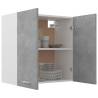 Concrete Grey Hanging Cabinet - 60x31x60 cm | HipoMarket UK