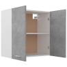 Concrete Grey Hanging Cabinet - 60x31x60 cm | HipoMarket UK