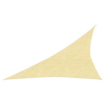 HDPE Sunshade Sail 3x4x5 m Beige - UV & Mould Resistant