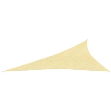 HDPE Sunshade Sail 3x4x5 m Beige - UV & Mould Resistant