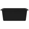 Black Granite Kitchen Sink with Overflow Hole - Durable & Stylish