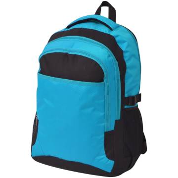 School Backpack 40L Black and Blue - Durable & Stylish